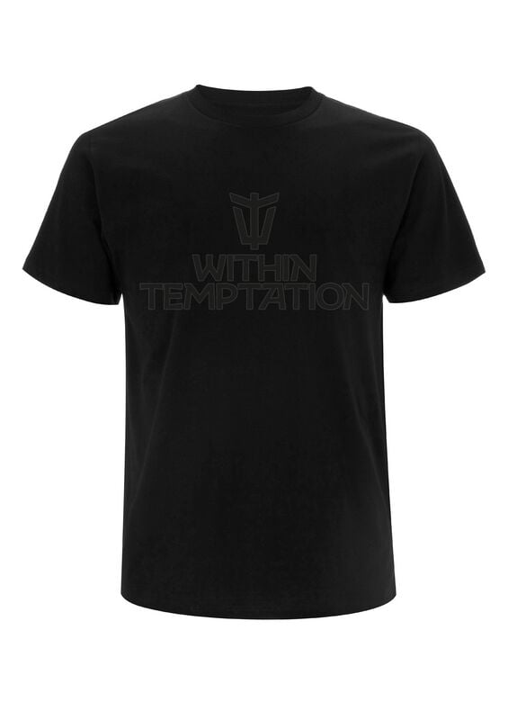Within Temptation Black On Black Logo T-Shirt black - Image 2