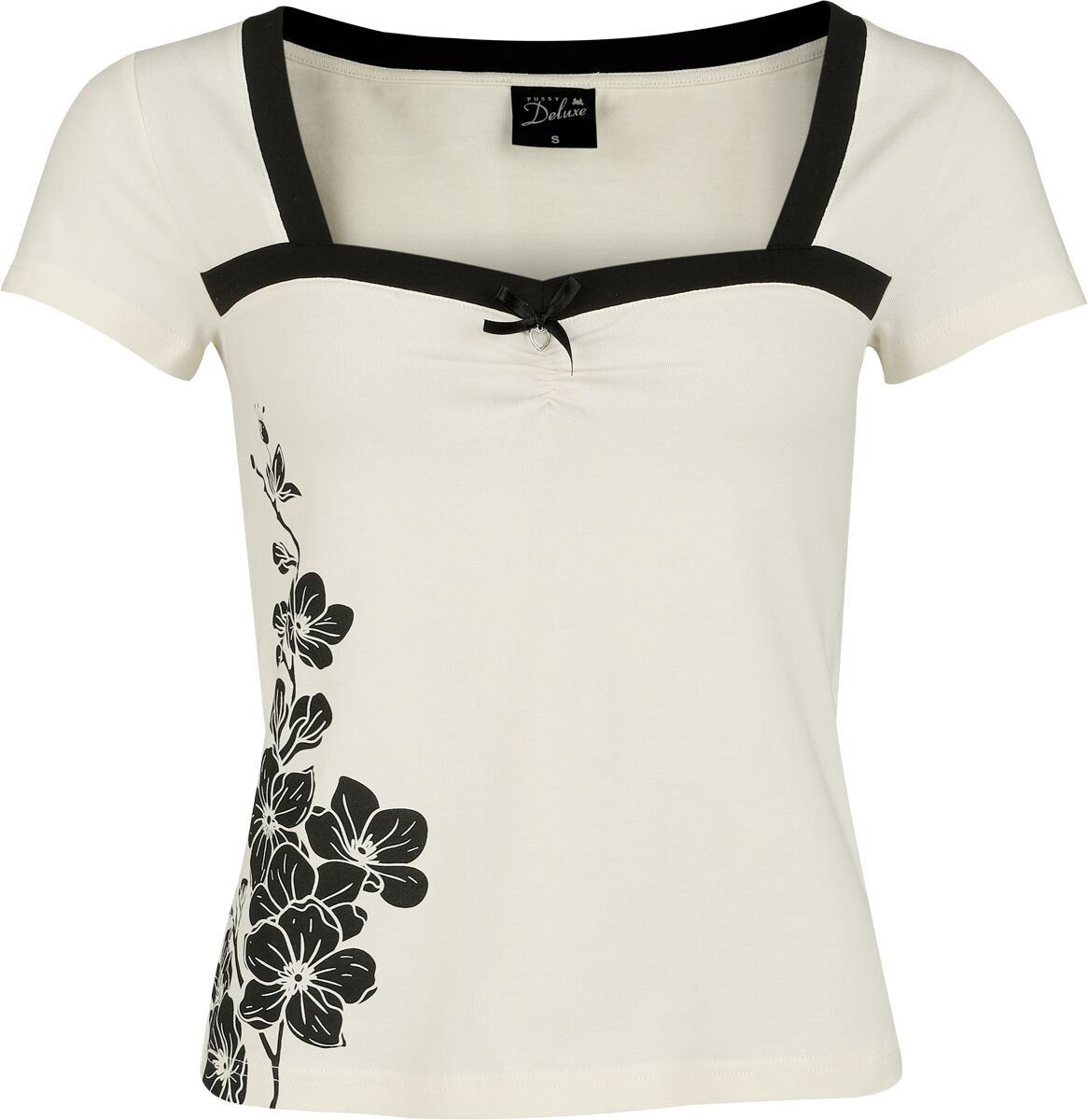 Pussy Deluxe Asia Dreams - Blossom Top T-Shirt off white - Image 2