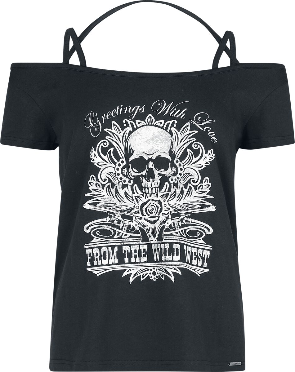 Pussy Deluxe Wild West Skull Shirt T-Shirt black - Image 2