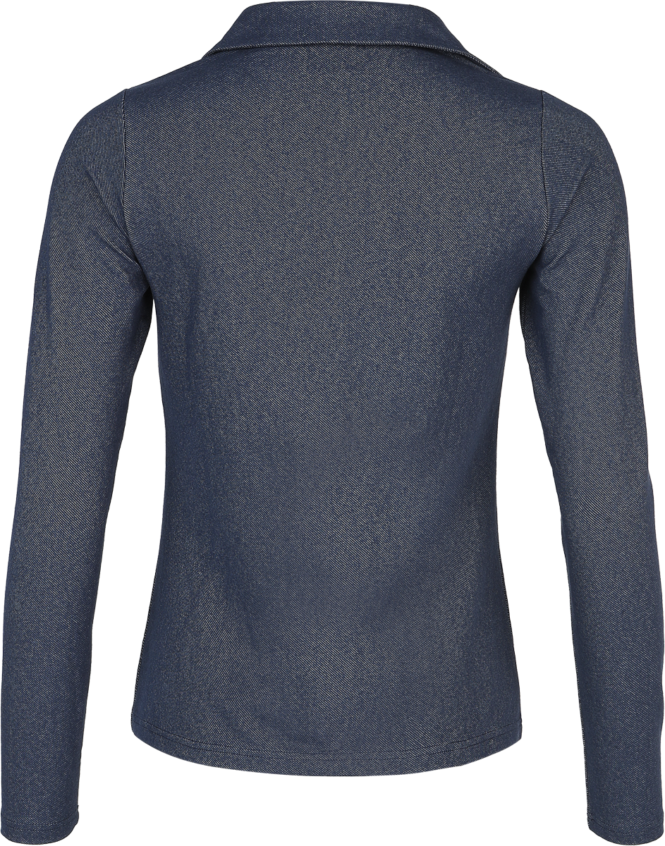 Pussy Deluxe Wild West Denim Look Long-sleeved Top Long-sleeve Shirt blue - Image 3