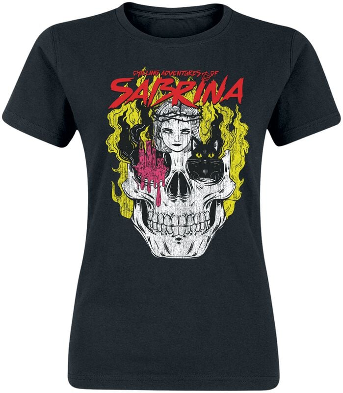 Sabrina The Chilling Adventures of Sabrina - Icon Skull T-Shirt black - Image 2