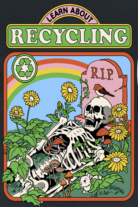 Steven Rhodes Learn About Recycling Top black - Image 3