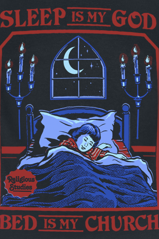 Steven Rhodes Sleep is my God - Bed is my Church Top black - Image 3