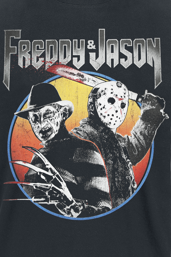 Friday the 13th Freddy vs. Jason T-Shirt black - Image 3