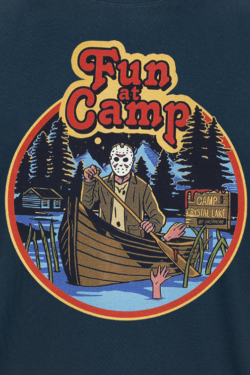 Friday the 13th Fun at Camp T-Shirt navy - Image 3