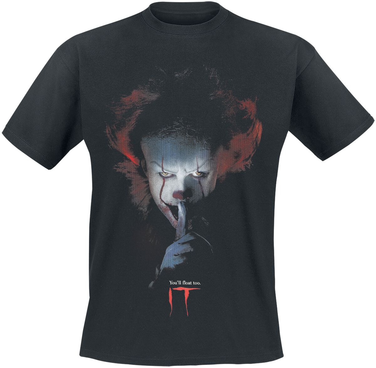IT IT - Pennywise - You'll float too. T-Shirt black - Image 2