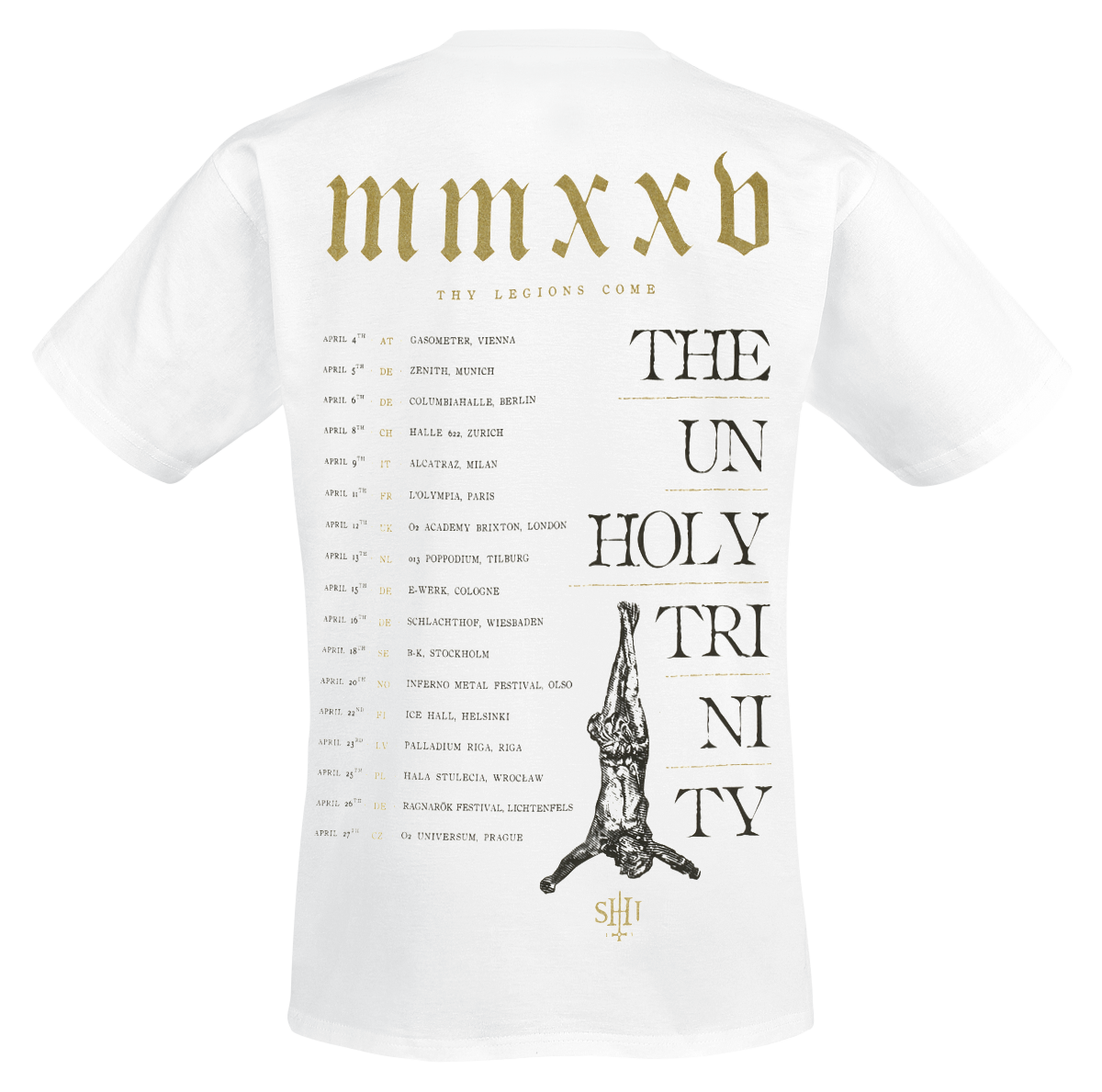 Behemoth The Unholy Trinity - The Unholy Trinity Tour 2025 T-Shirt black - Image 3