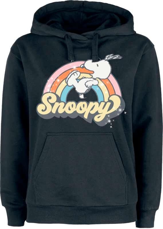 Peanuts Rainbow Snoopy Hoodie black - Image 2