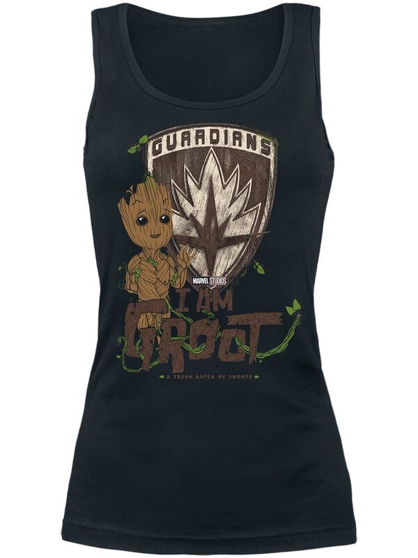 Guardians Of The Galaxy I Am Groot Top black - Image 2