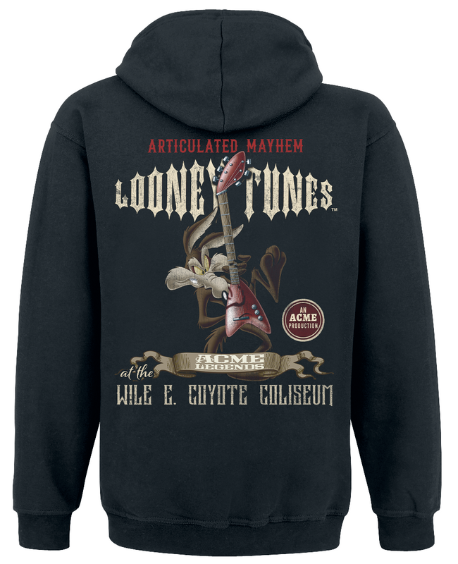 Looney Tunes Coyote - Articulated Mayhem Hoodie black - Image 3