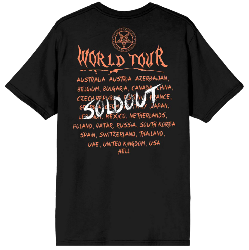 Blackcraft Cult Sold out World Tour FB Boxy Pigment T-shirt T-Shirt black - Image 3