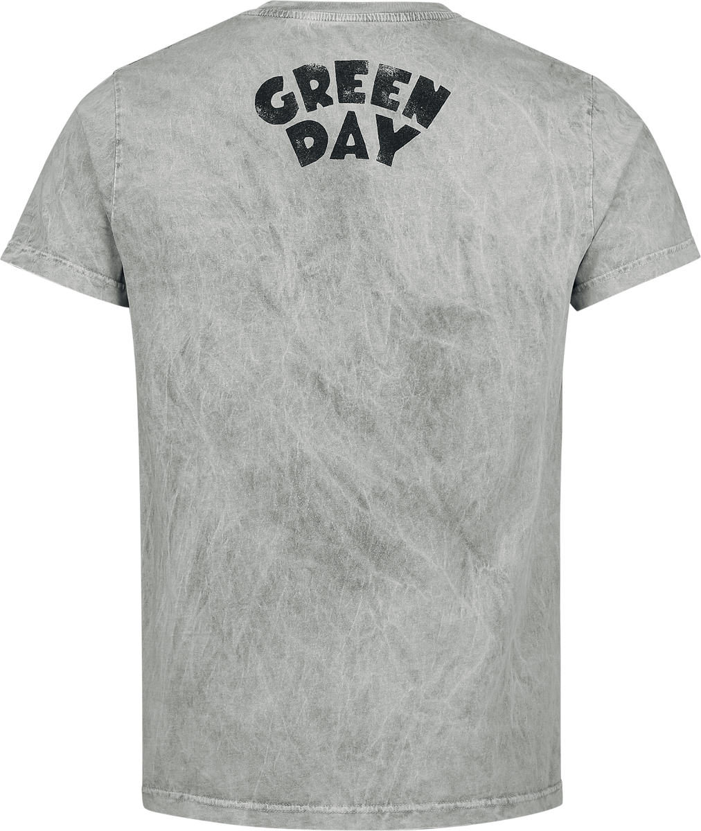 Green Day Sketched Man T-Shirt grey - Image 3