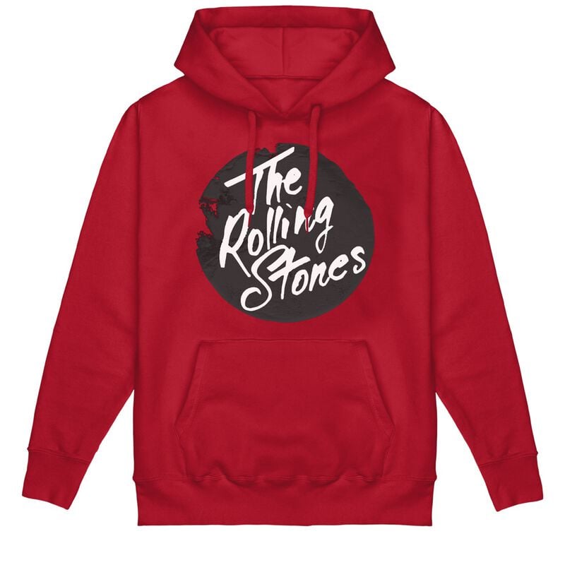 The Rolling Stones Vintage Sticker Hoodie red - Image 2