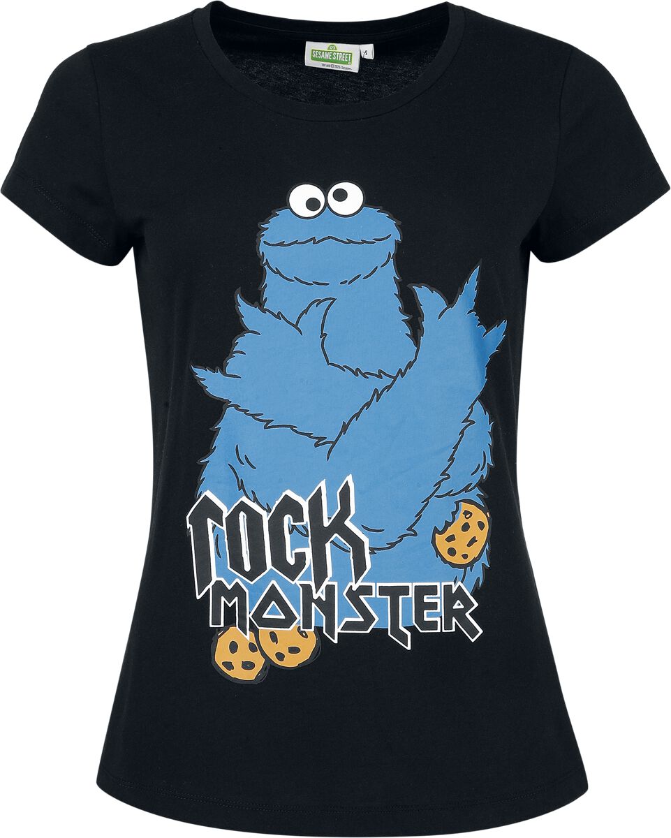 Sesame Street Rock Monster T-Shirt black - Image 2
