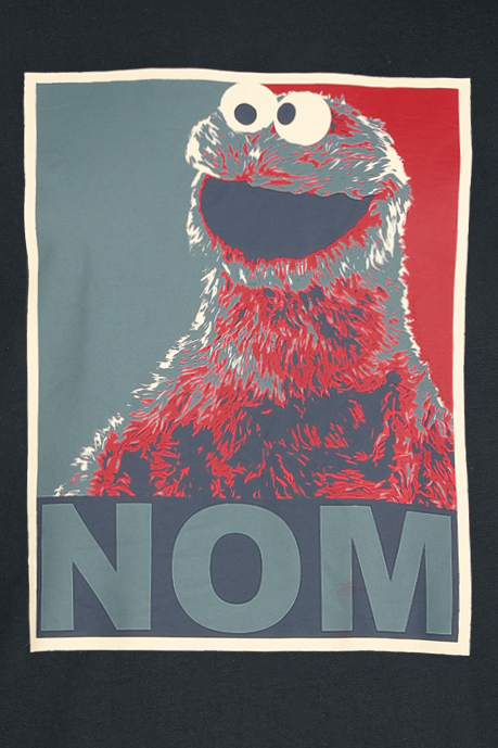 Sesame Street Nom T-Shirt black - Image 3
