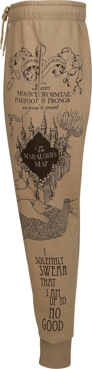 Harry Potter Marauder's map Tracksuit Trousers light brown - Image 3