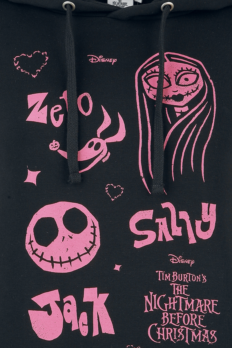 The Nightmare Before Christmas Zero, Sally, Jack Hoodie black - Image 3