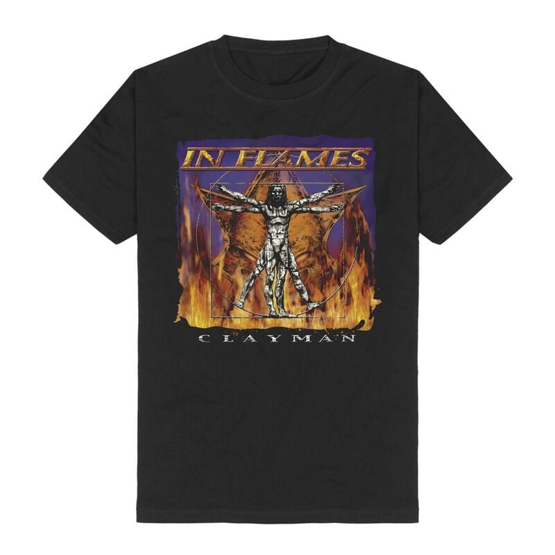 In Flames Clayman Cover T-Shirt black - Image 2