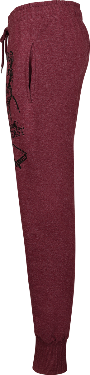 Disney Princess Belle Tracksuit Trousers mottled red - Image 3