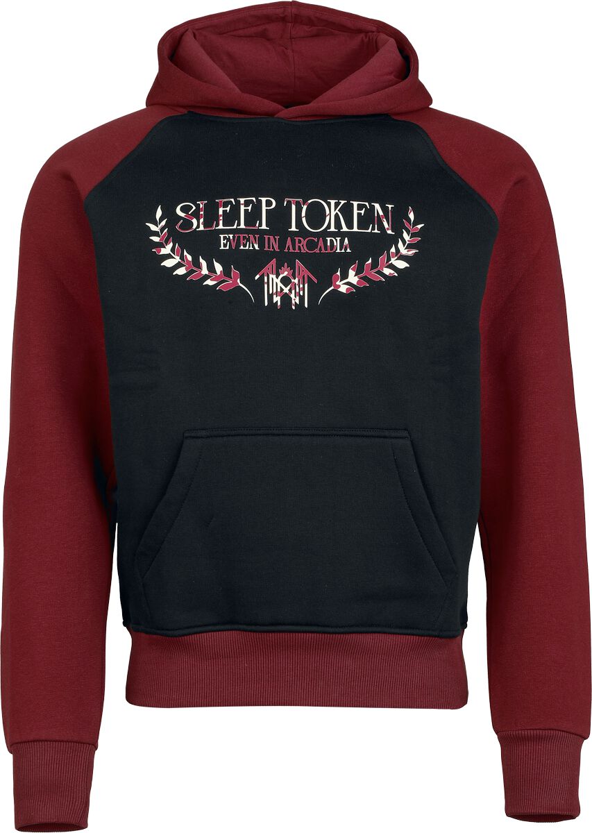 Sleep Token Logo Hoodie black burgundy - Image 2