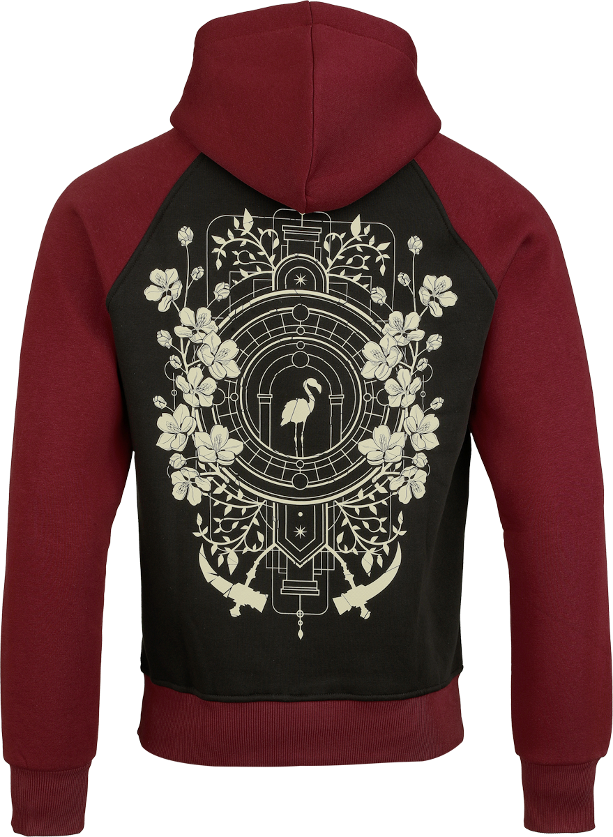 Sleep Token Logo Hoodie black burgundy - Image 3