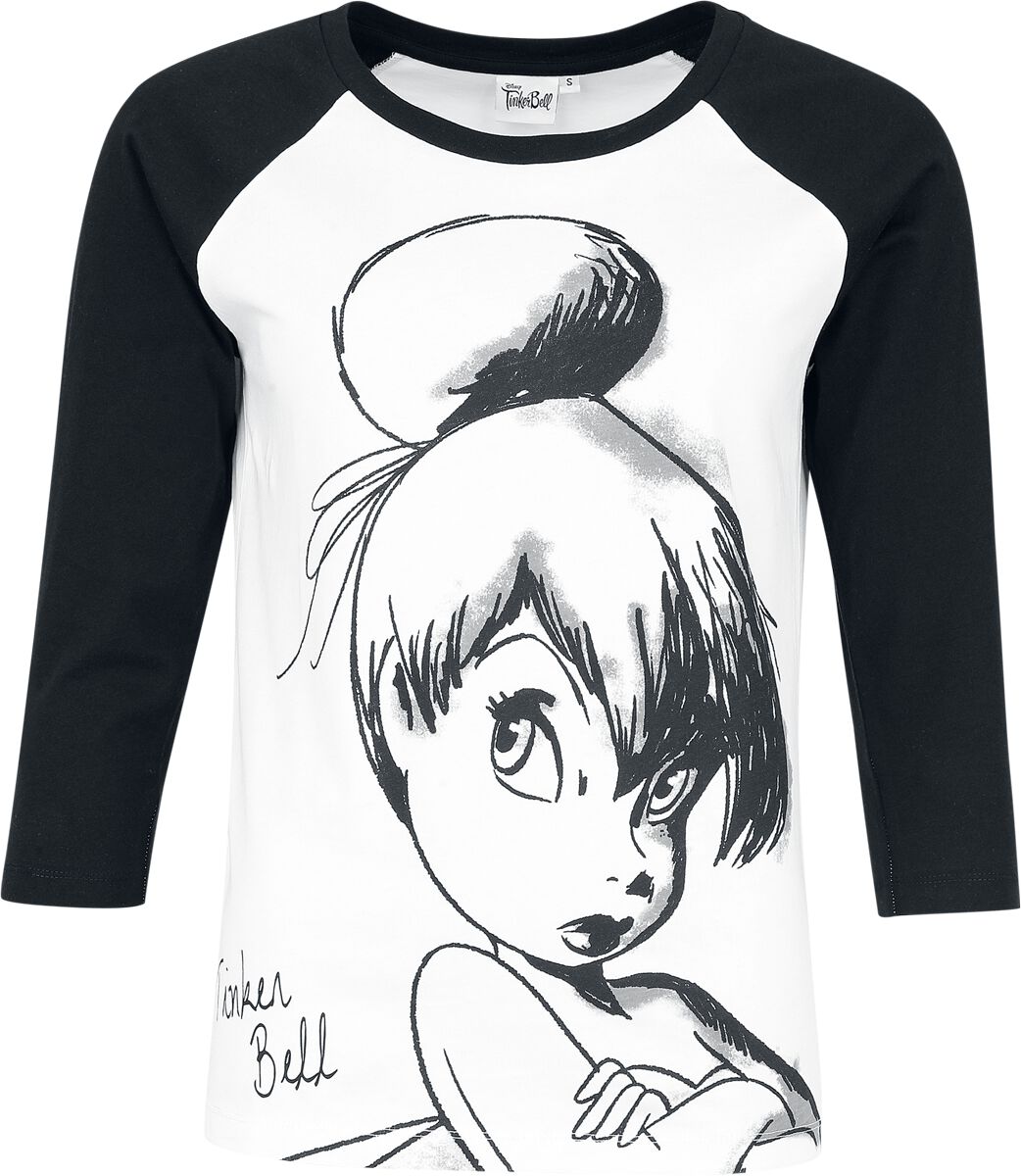Peter Pan Tinker Bell - Sketch T-Shirt white black - Image 2