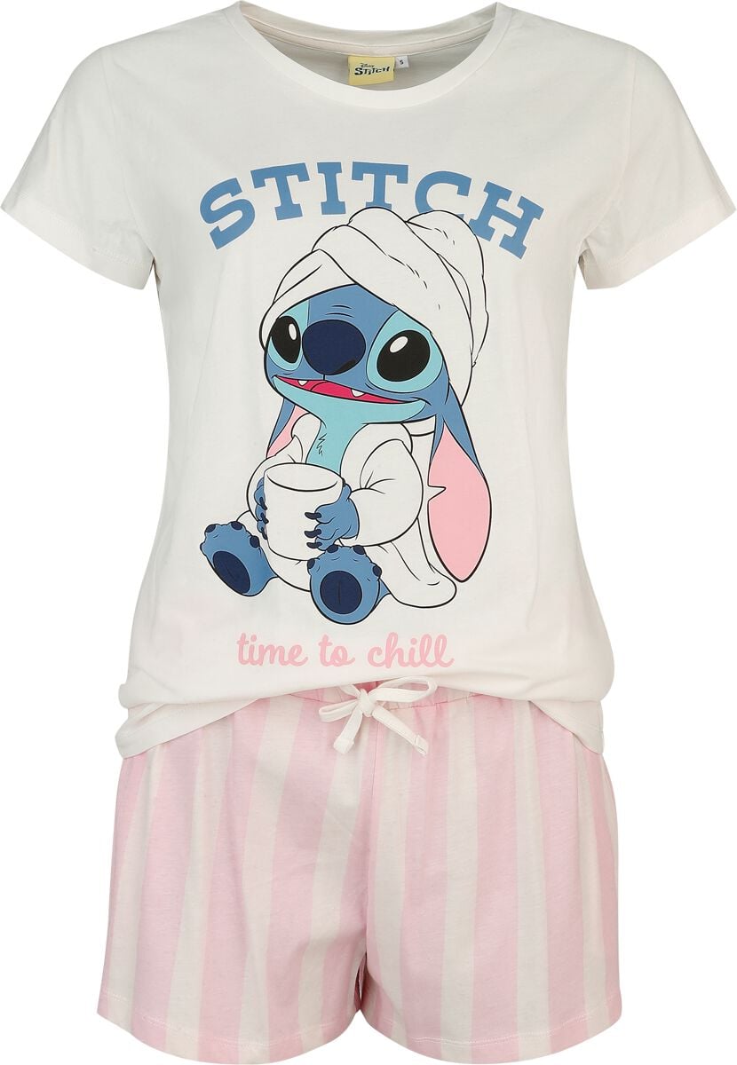Lilo & Stitch Stitch - Time to chill Pyjama old white pink - Image 2
