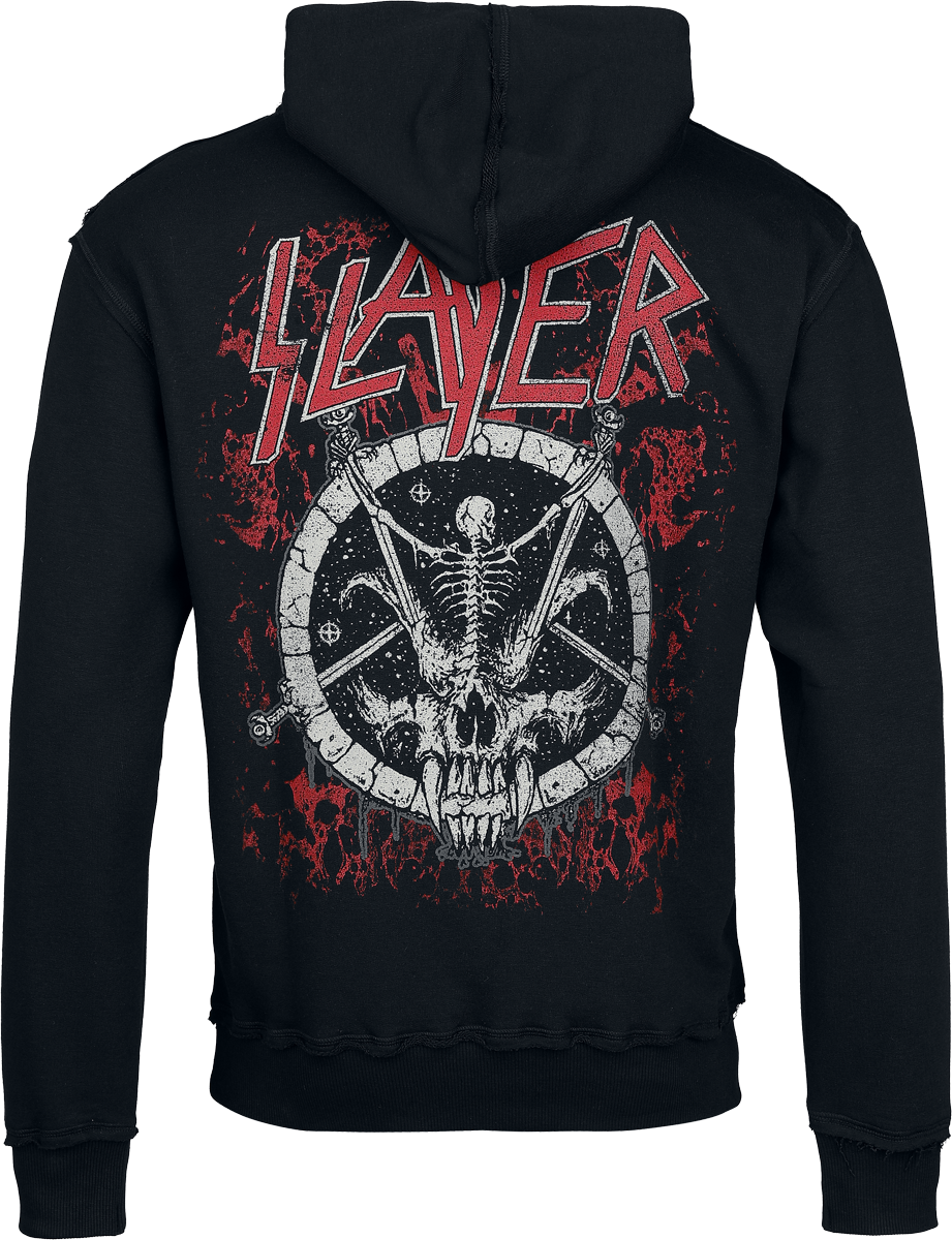 Slayer Logo Hoodie black red - Image 3
