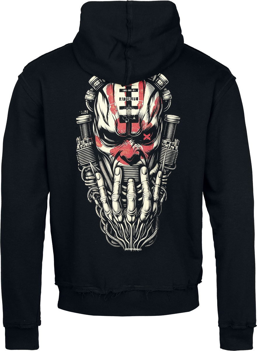 Five Finger Death Punch Logo Hoodie black white - Image 3