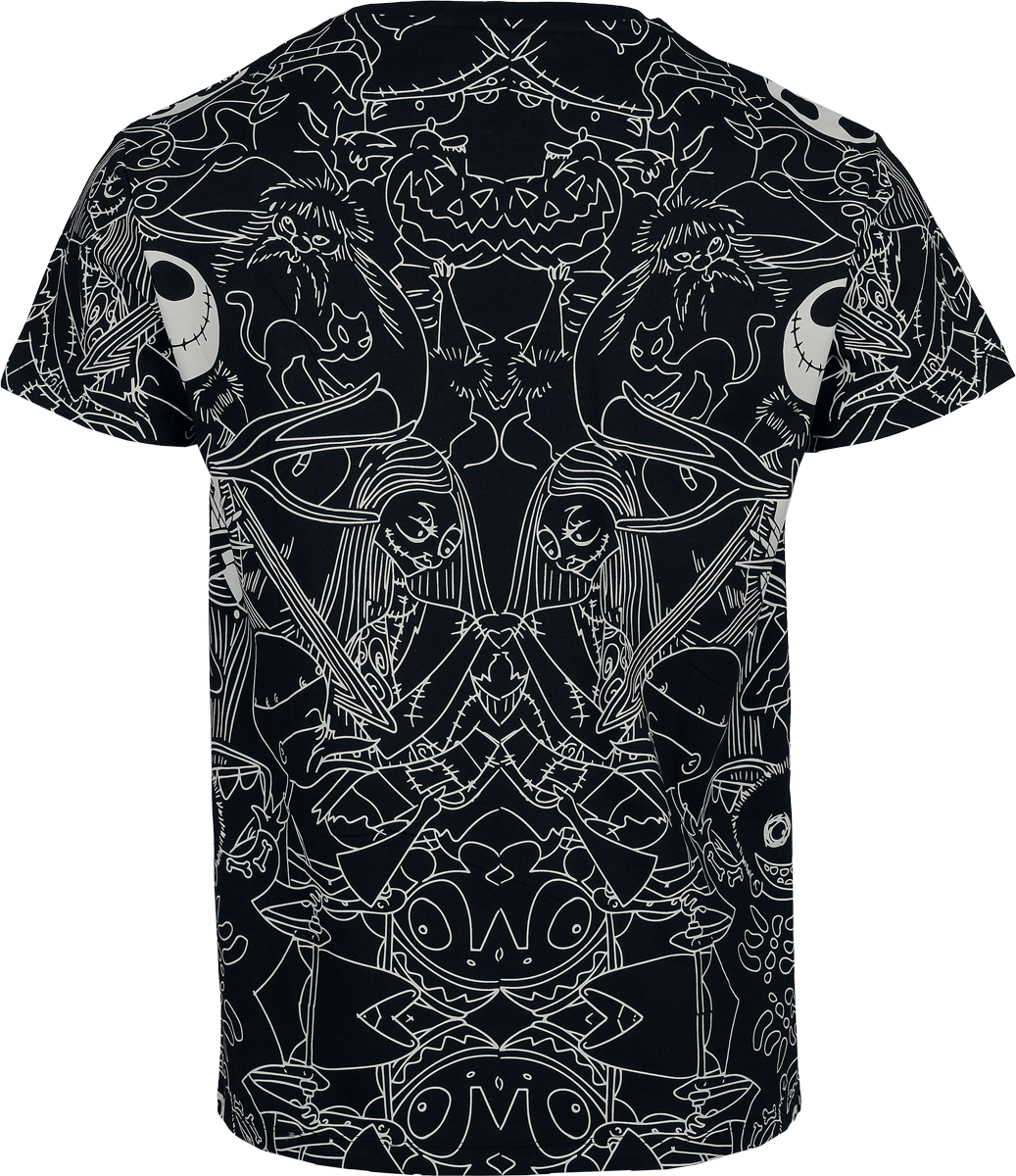 The Nightmare Before Christmas Characters T-Shirt black - Image 3