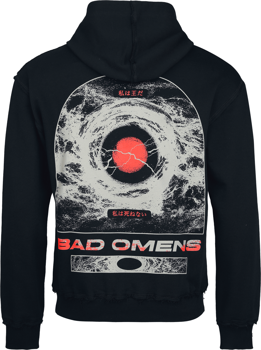 Bad Omens Logo Hoodie black red - Image 3