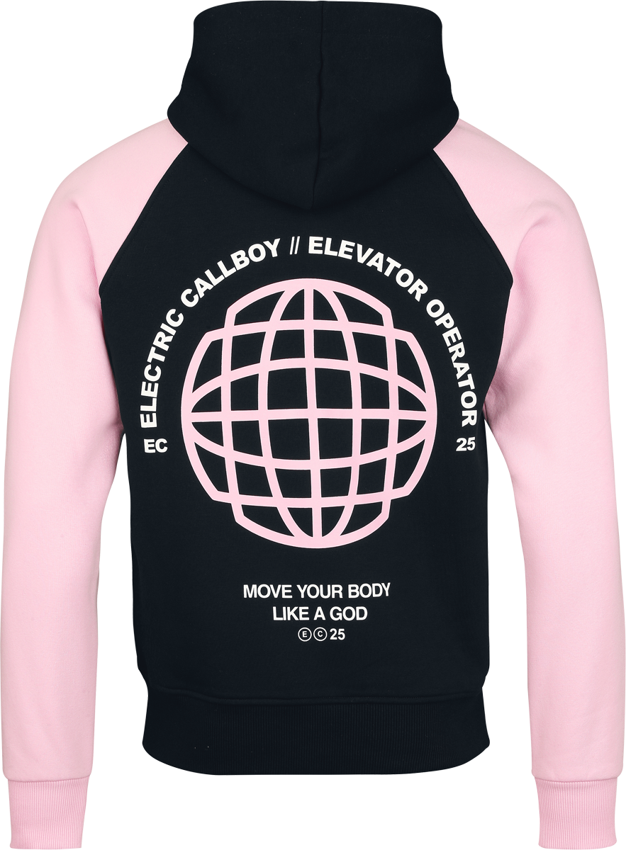 Electric Callboy Logo Hoodie black pink - Image 3