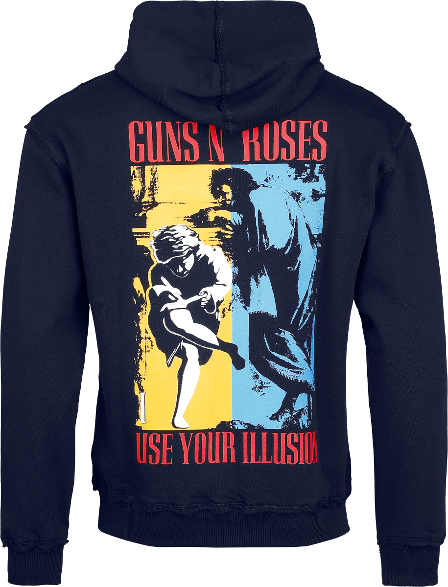 Guns N' Roses Logo Hoodie black red - Image 3