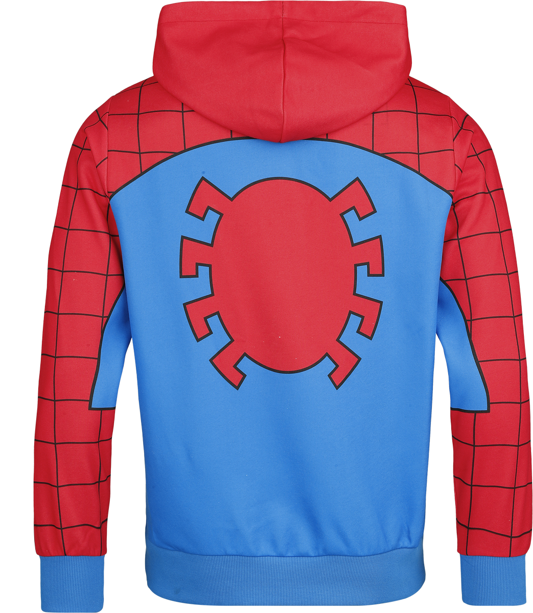 Spider-Man Suit Hoodie blue red - Image 3