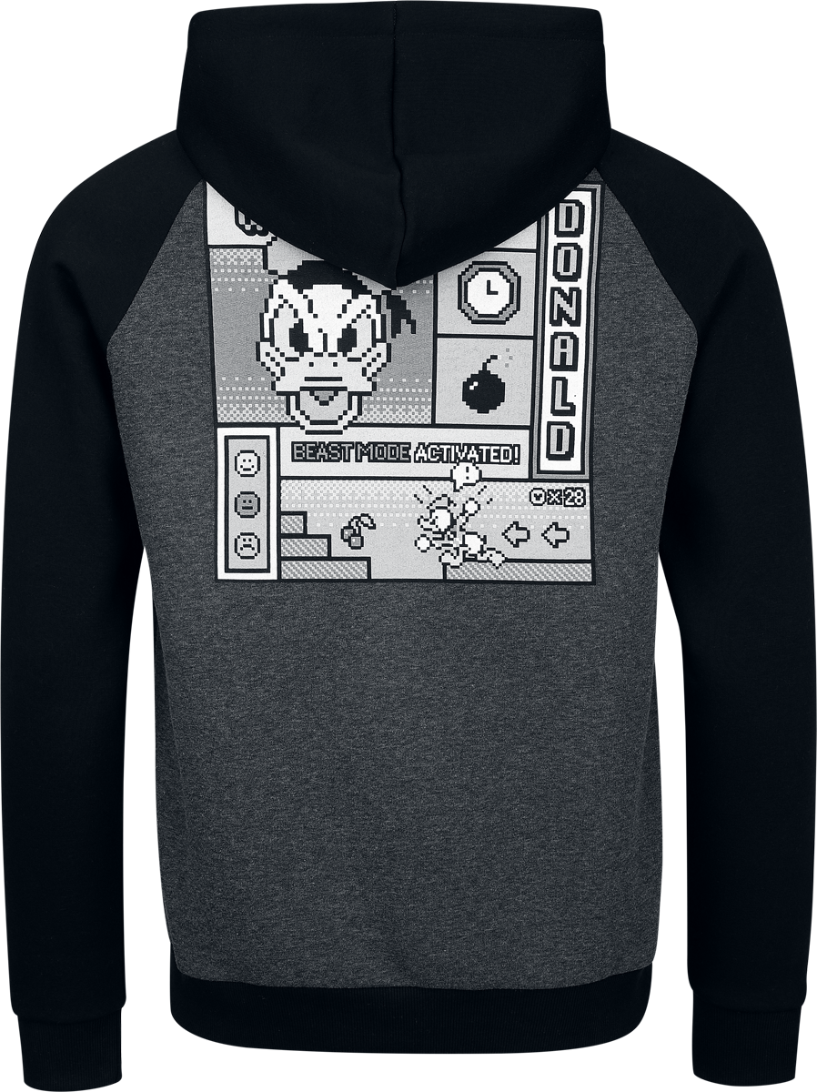 Mickey Mouse Donald Duck - Rage Quit? Hoodie athracite black - Image 3
