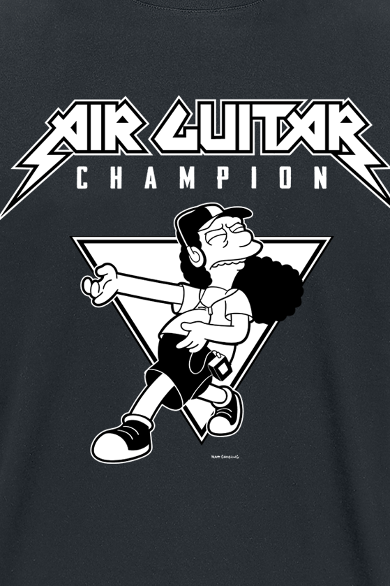 The Simpsons Air-Guitar Champion T-Shirt black - Image 3