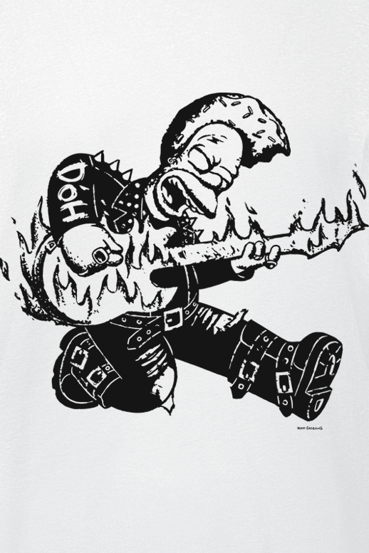 The Simpsons Homer with guitar Tanktop white - Image 3