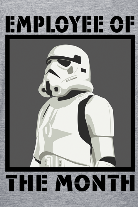 Star Wars Employee Of The Month Tanktop mottled grey - Image 3