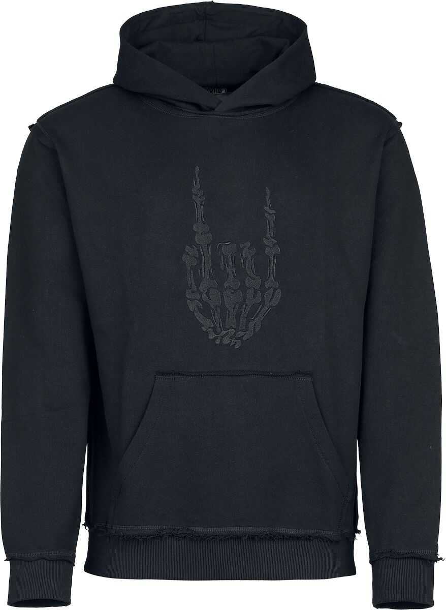 EMP Special Collection Black Skeleton Metal Horns Hoodie black - Image 2