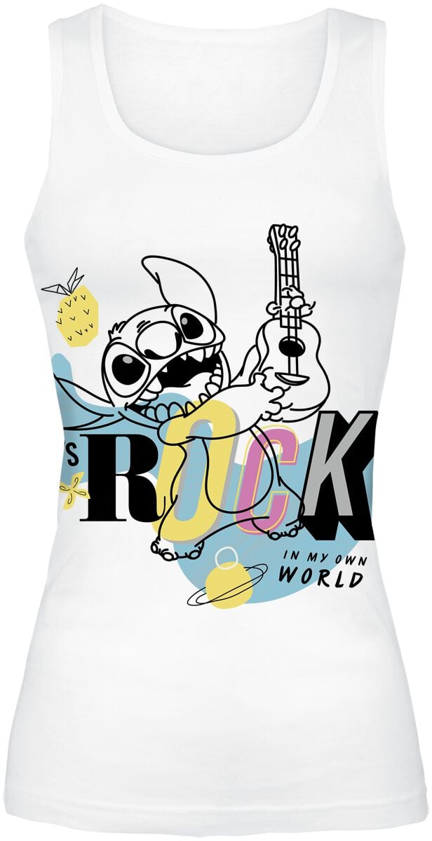 Lilo & Stitch Let's rock in my own world Top white - Image 2