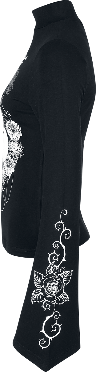 Wednesday Mirror of Nevermore Long-sleeve Shirt black - Image 3