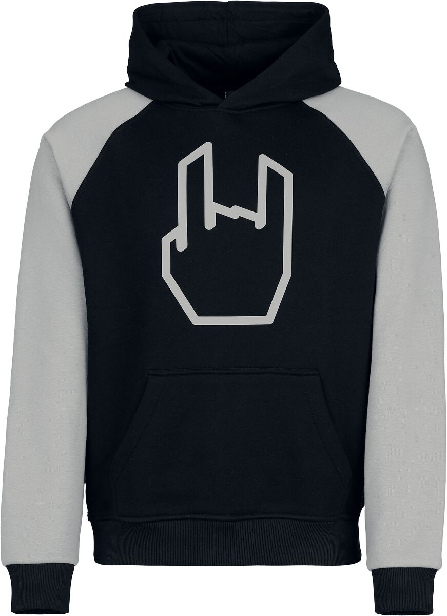 EMP Special Collection EMP Metal Horns 3D Hoodie black grey - Image 2