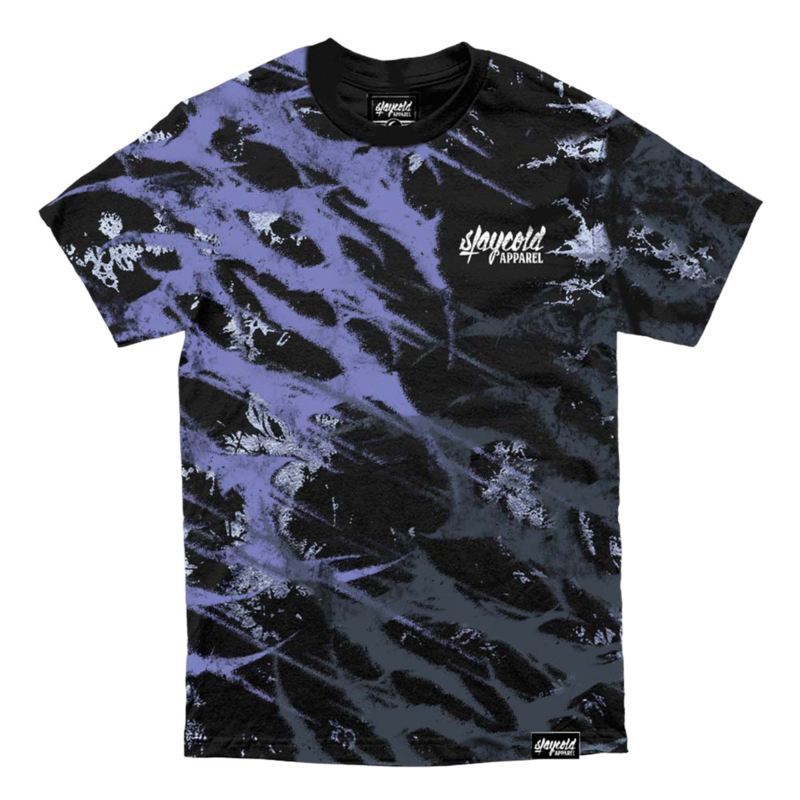 Stay Cold Apparel Nightbreed (purple tie dye) - Regular T-shirt (200GSM) T-Shirt black lilac - Image 3