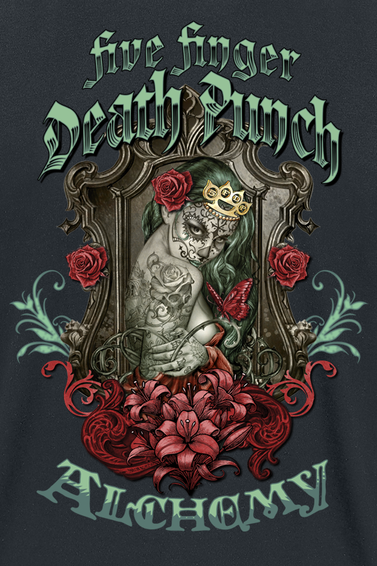 Five Finger Death Punch Alchemy - Widows Weeds T-Shirt black - Image 3