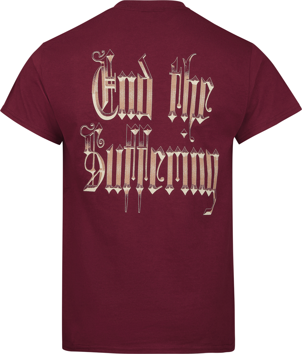 Imminence Skull T-Shirt dark red - Image 3