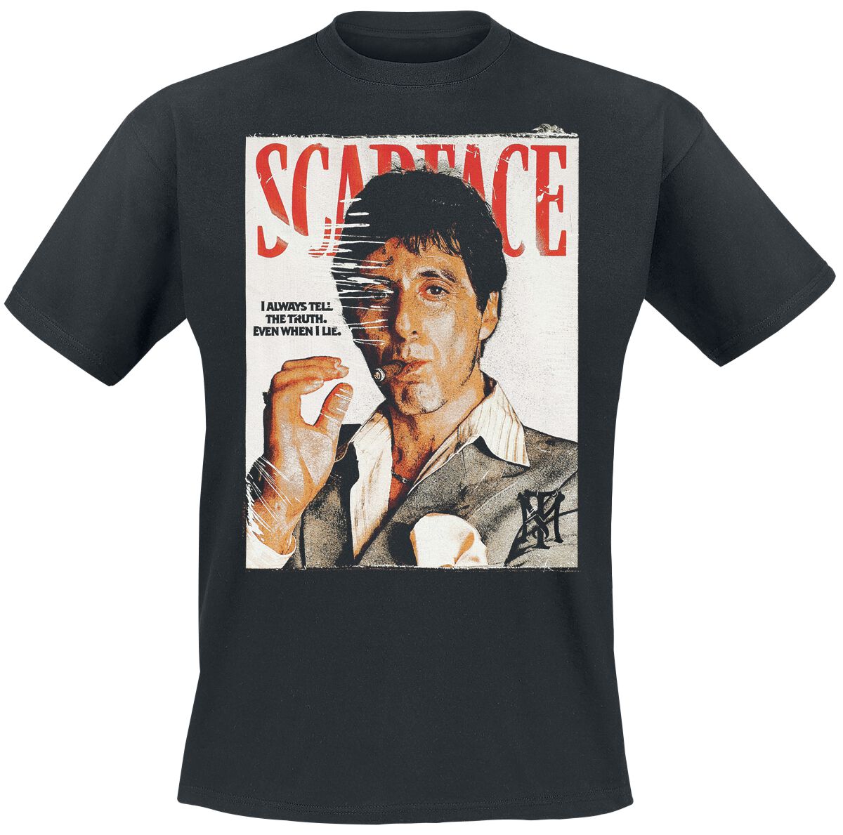 Scarface Magazine Cover - Oversized T-Shirt black - Image 2