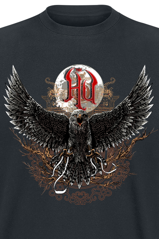 The Hu Hawk Temple T-Shirt black - Image 3
