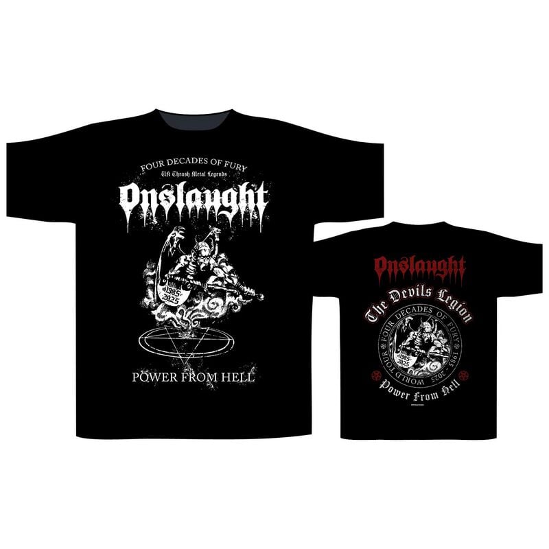Onslaught Power from hell T-Shirt black - Image 2