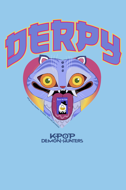 KPop Demon Hunters Derpy T-Shirt light blue - Image 3