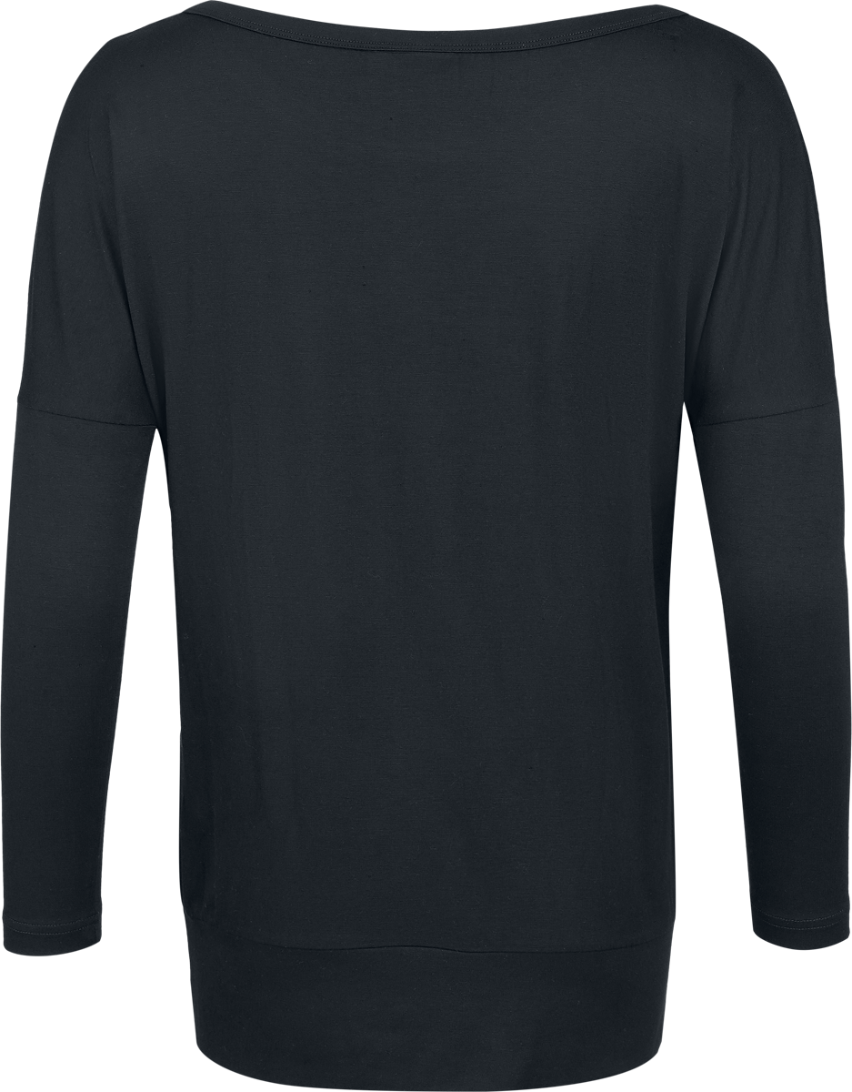 Wednesday I just love the Smell of Sorrow in the morning Long-sleeve Shirt black - Image 3